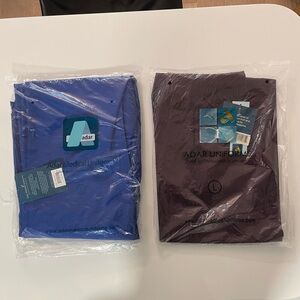 Adar Medical Royal Blue And Eggplant Scrub Pants Size L